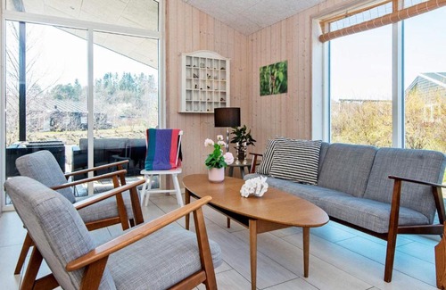 Fjellerup Strand House | Modern Holiday Home in Glesborg with Whirlpool