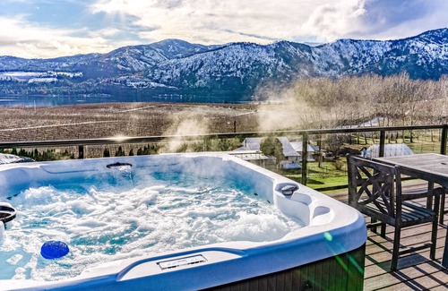 Manson House | Modern Home w/ Lake Chelan Views, Private Pool, Hut Tub, & Game Room