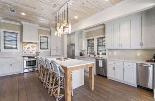 SeaNest Village House | Modern Home w/Gulf Views, Private Beach, Community Pool, & 4 Bikes
