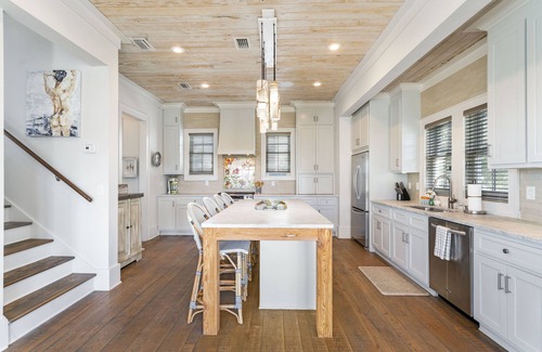 SeaNest Village House | Modern Home w/Gulf Views, Private Beach, Community Pool, & 4 Bikes