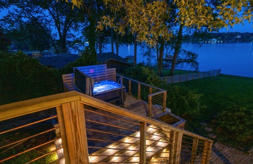 Rockwell House | Modern Lakefront Escape | Private Dock | Hot Tub