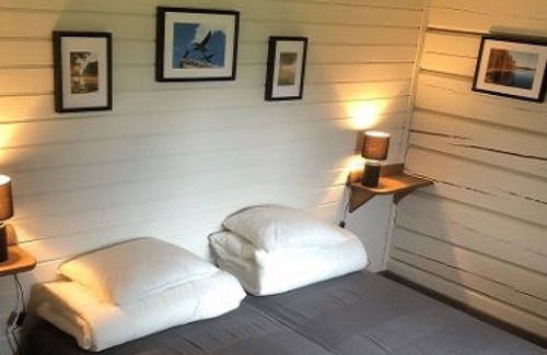 Ryd House | Modern log cabin with WiFi, boat and sauna