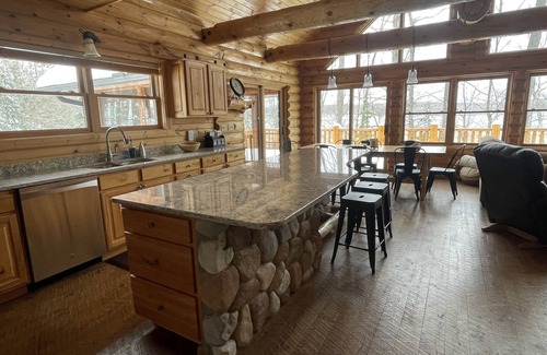 Hayward Cabin | Modern Log House-Nelson Lake Hayward, WInBOOK 3 NIGHTS-1 NIGHT FREE-TEXT US!