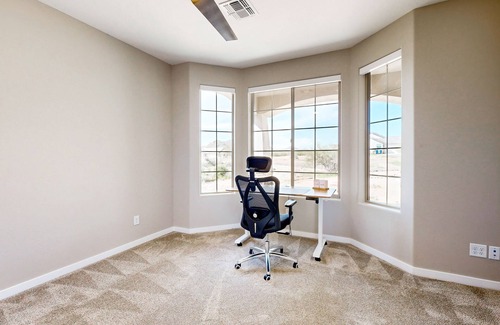 Central Scottsdale House | Modern marble beauty with mountain views, fireplace, patio & great location