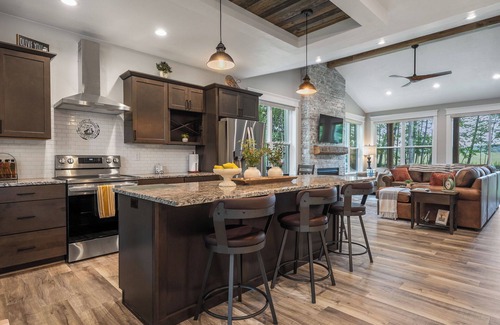 Egg Harbor Cabin | Modern, New Egg Harbor Retreat | Dog-Friendly, Fire Pit