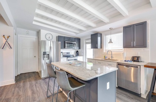 Long Beach House | Modern Oak Island Escape: 1 Mile to Long Beach!