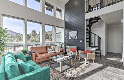 Pine House | Modern Pine Retreat with Deck and Stunning Views!