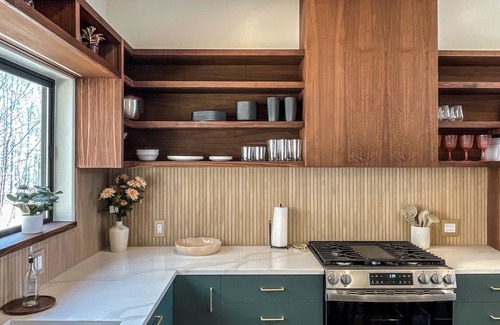 Mars Hill Cabin | Modern Scandinavian style cabin on mountain with 58 acres!