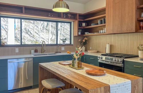Mars Hill Cabin | Modern Scandinavian style cabin on mountain with 58 acres!