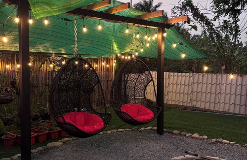 Ben Tre Cottage | Modern Thatch 1-bedroom cottage in Bến Tre with WiFi, AC