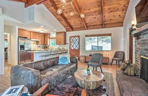 Crestline Cabin | Modern & Unique Cabin with Deck by Lake Gregory!