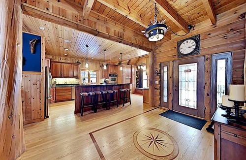 Brill Cabin | Modern & Upscale Executive Home On Long Lake - With that log cabin up north charm- Great fishing and swimming
