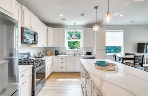 Waveland House | Modern Waveland Home w/Deck - Walk to the Beach!