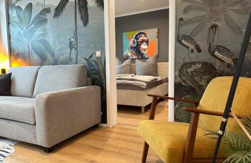 Kropeliner-Tor-Vorstadt Apartment | Moderne 50 qm Unterkunft Monkey
