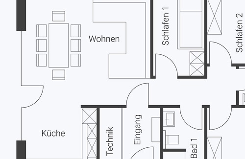 Klitten Apartment | Modernes Schwedenhaus Malte #5 - Skan-park Ferienhäuser & Tiny Houses am Bärwalder See