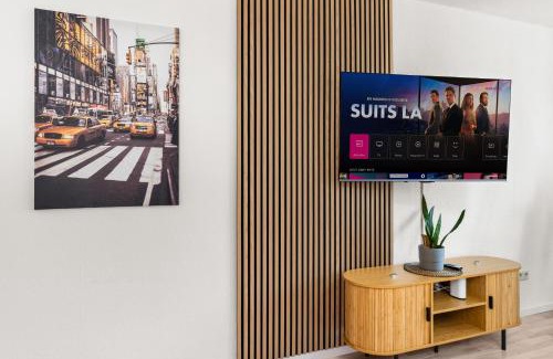 Grundschottel Apartment | MOLA Apartments-Geräumiges Apartment in Wetter bis 6 Personen, XXL Couch, Parkplatz und WLAN