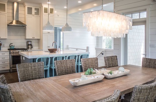 Bald Head Island House | Moondance delights with designer touches and rooftop hot tub!