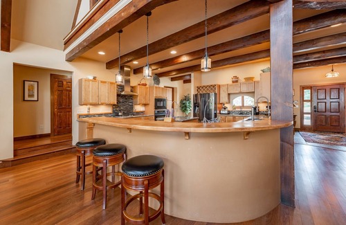 Waterfront Greens House | Moondancer: Lakefront, Hot Tub, Dock Slip, Fire Pit!