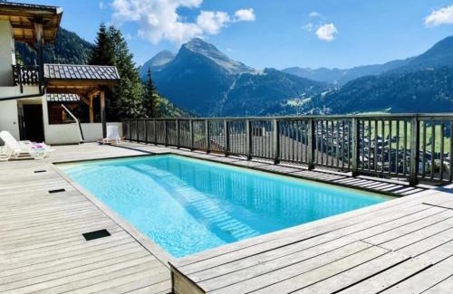 Morzine Apartment | Morzine: Apt 6 pers, 3 chambres, parking, piscine été - FR-1-754-91