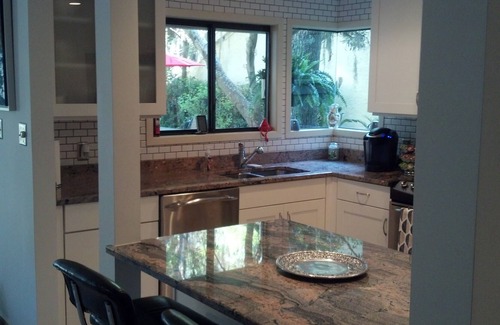 Moss Creek House | Moss Creek - Private Home, Very private back patio w/Lagoon & Salt Marsh views