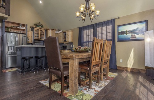 Lampe House | Mountain Creek Cabin - Luxury Lakefront Home - Hot Tub- Pool Table - Movie Theater