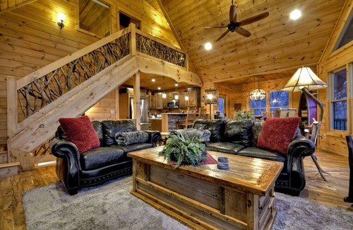 Blue Ridge Cabin | Mountain Dream Hideaway | Stylish Cabin w/Mountain Views, Hot Tub & Game Room