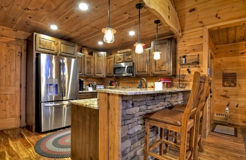 Blue Ridge Cabin | Mountain Dream Hideaway | Stylish Cabin w/Mountain Views, Hot Tub & Game Room
