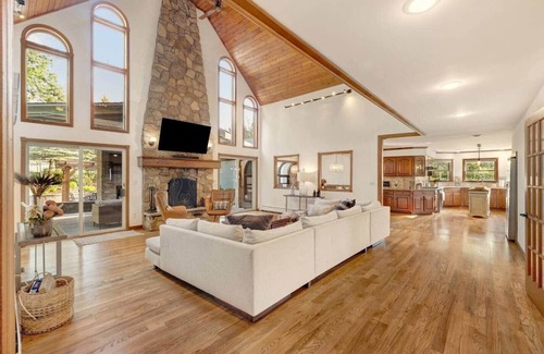 Warwick Ski Chalet | Mountain Luxury: Pool, Theater & Outdoor Kitchen