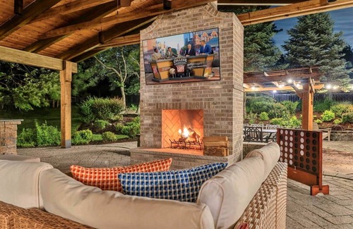 Warwick Ski Chalet | Mountain Luxury: Pool, Theater & Outdoor Kitchen
