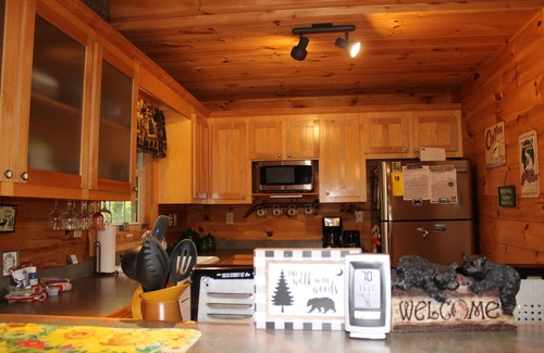 Cranberry Falls Cabin | Mountain Magic cabin with long-range mountain views. Optional ATV guided tours.