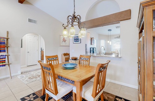 Fountain Hills House | Mountain-view home with pool, furnished patio, washer/dryer & central AC