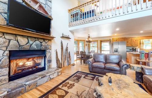 Murphy House | Mountain View Home w/Private Hot Tub, Game Room, & Relaxing Creek on Property