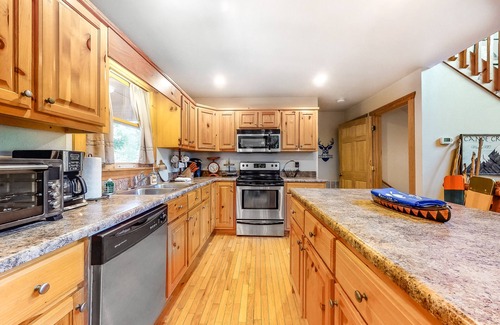 Murphy House | Mountain View Home w/Private Hot Tub, Game Room, & Relaxing Creek on Property