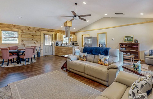 Whittier House | Mountain view home with large deck,fire pit and hot tub