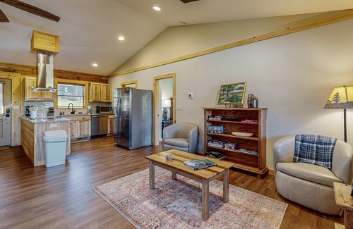 Whittier House | Mountain view home with large deck,fire pit and hot tub