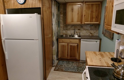 Sylva Cabin | Mountain View Retreat/2BR Log Home Apt w/Private Dining Deck & BBQ/Massage