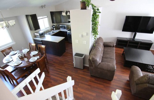Cheyenne Meadows House | Mountain-View 5BR Retreat: Gym, Hot Tub, BBQ, Firepit, Playground, Sleeps 12