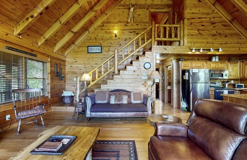 Necowa Cove Cabin | Mountaintop Cabin w/Amazing Views, Private Hot Tub, & Outdoor Living Area
