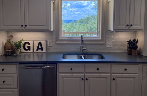 Clarkesville House | Mtn Views, Creek, and Trails on PRIVATE 7+ Acres