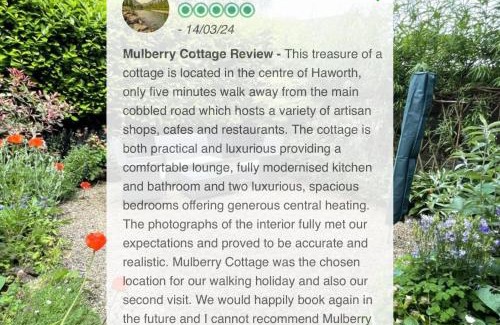 Haworth House | Mulberry Cottage with Wood Burner, Garden and Easy Parking