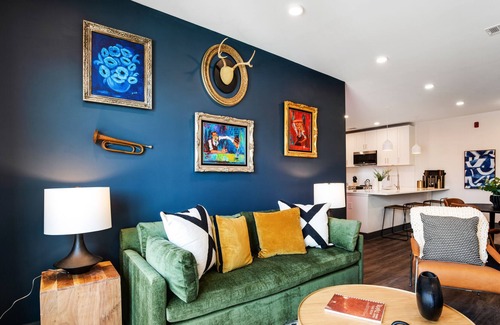 Rolling Mill Hill Condo | Muse | City-view condo with high speed WiFi, central AC, & rooftop lounge