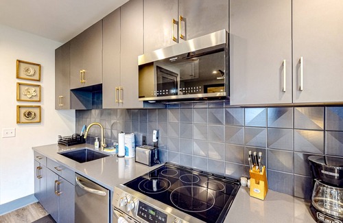 Rolling Mill Hill Apartment | Muse - The Flat - upscale condo near top attraction with a rooftop lounge & gym