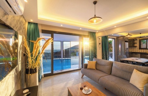 Faralya Villa | n VILLA-11890 - 3+1 charming holiday villa with sea view, heated pool, jacuzzi,