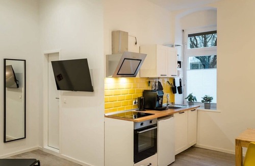 Friedrichshain Apartment | Nahe Boxhagener Platz für 4 Personen