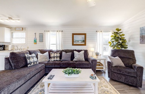 Montego Bay House | Nautical-themed home with patio, full kitchen, washer/dryer, WiFi, & Netflix