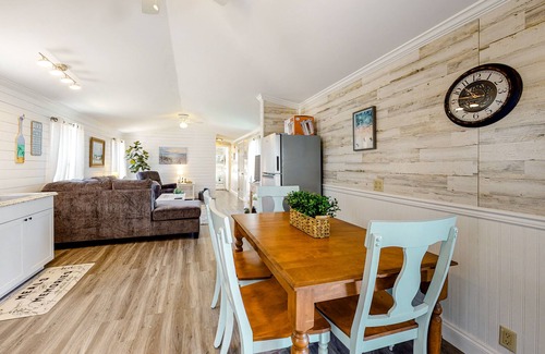 Montego Bay House | Nautical-themed home with patio, full kitchen, washer/dryer, WiFi, & Netflix