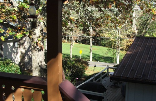 Newland Ski Chalet | NC Blue Ridge Mountain chalet overlooking mountain golf course