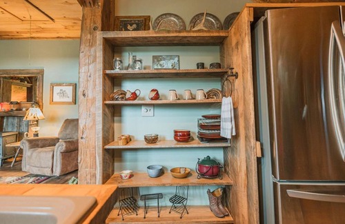 Laurel Bloomery Cabin | Near Damascus, Timber Framed 1800's Barn on Lovely Horse Farm , Custom Crafted