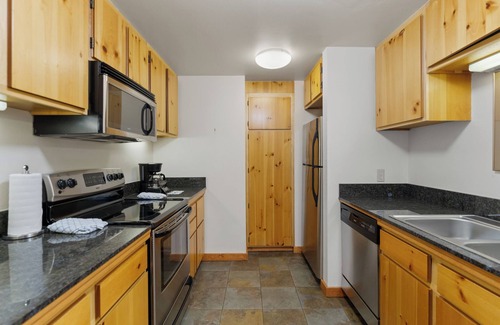 Lakeside Village Condo | Near Lakeside Village, Shuttle to Lifts & River Run Village Shops and Dining!