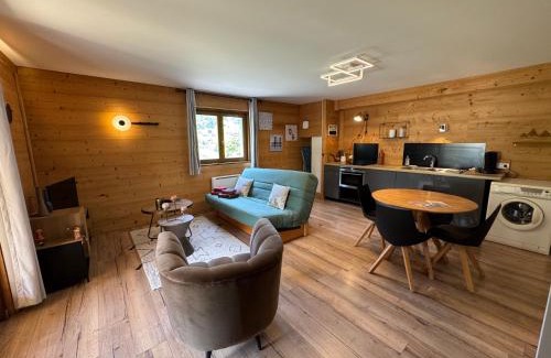 Entremont Apartment | NEUF chalet 2p Le Suet JACUZZI privatif